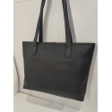 Sac en cuir noir "Arthur et Aston"