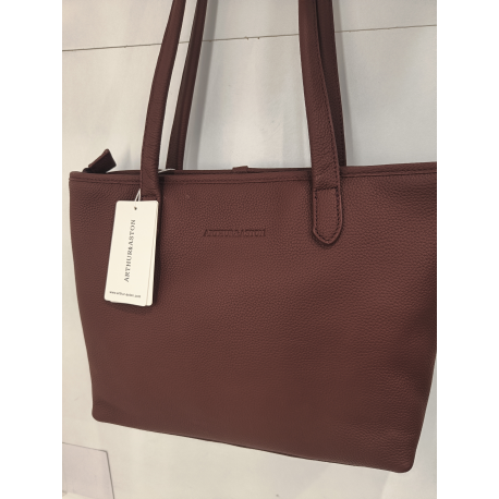 Sac en cuir marron "Arthur et Aston"