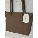 Sac en cuir taupe "Arthur et Aston"