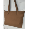 Sac en cuir caramel "Arthur et Aston"
