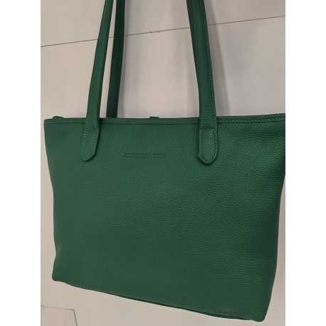 Sac en cuir caramel "Arthur et Aston"