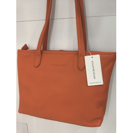 Sac en cuir vert "Arthur et Aston"