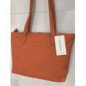 Sac en cuir orange "Arthur et Aston"
