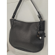 Sac porté travers en cuir noir -Francinel-