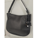 Sac porté travers en cuir noir -Francinel-