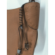 Sac porté travers en cuir taupe -Francinel-