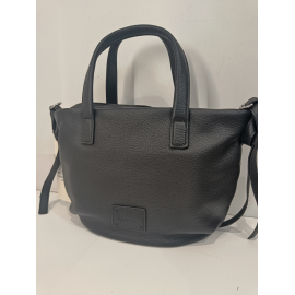 Sac en cuir noir "Mocca"