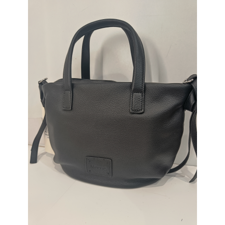Sac en cuir noir "Mocca"