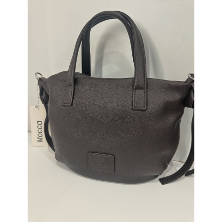 Sac porté main en cuir noir "Mocca"