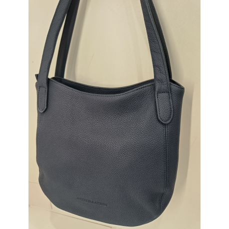 Sac en cuir marron "Arthur et Aston"