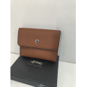 Porte monnaie plat en cuir camel "Francinel"