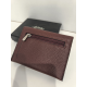 Porte monnaie plat en cuir camel "Francinel"