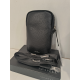 Petite pochette en cuir noir de 18 cm "Adapell"