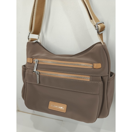 Sac en synthétique multi-poches marron -Francinel-