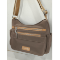 Sac en synthétique multi-poches taupe -Francinel-