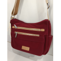 Sac en synthétique multi-poches bordeaux -Francinel-