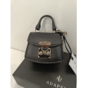 Porte clé en cuir noir "Adapell"