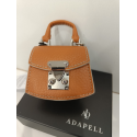 Porte clé en cuir camel "Adapell"