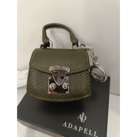 Porte clé en cuir camel "Adapell"