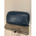 Trousse de toilette ou maquillage en cuir marine "Adapell"