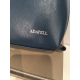 Trousse de toilette ou maquillage en cuir marine "Adapell"