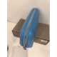 Trousse de toilette ou maquillage en cuir marine "Adapell"