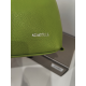 Trousse de toilette ou maquillage en cuir vert "Adapell"