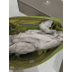 Trousse de toilette ou maquillage en cuir vert "Adapell"