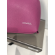 Trousse de toilette ou maquillage en cuir vert  anis "Adapell"
