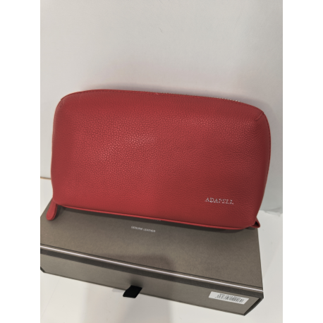 Trousse de toilette ou maquillage en cuir rose "Adapell"