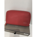 Trousse de toilette ou maquillage en cuir rouge "Adapell"