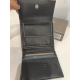 Grand porte monnaie plat en cuir noir  "Adapell"