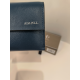 Porte monnaie plat en cuir noir  "Adapell"