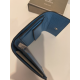 Porte monnaie plat en cuir bleu  "Adapell"