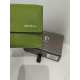 Porte monnaie plat en cuir vert anis  "Adapell"