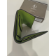Porte monnaie plat en cuir vert anis  "Adapell"
