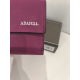 Porte monnaie plat en cuir rouge  "Adapell"
