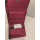 Porte monnaie plat en cuir fuchsia  "Adapell"