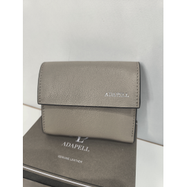 Porte monnaie plat en cuir rose  "Adapell"