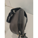 Sac banane en cuir noir  "Francinel"