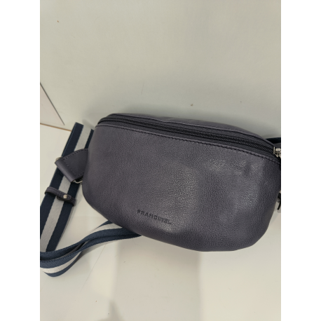 Sac banane en cuir marine  "Francinel"