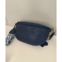 Sac banane en cuir bleu roy  "Francinel"