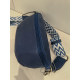 Sac banane en cuir bleu  "Francinel"