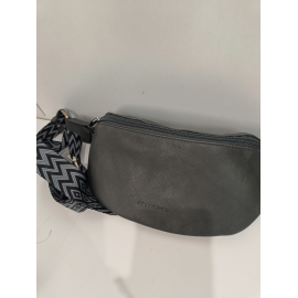 Sac banane en cuir bleu roy  "Francinel"