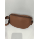 Sac banane en cuir gris  "Francinel"