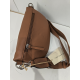 Sac banane en cuir gris  "Francinel"