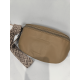 Sac banane en cuir camel "Francinel"