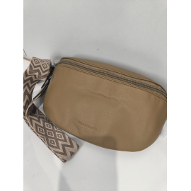 Sac banane en cuir camel "Francinel"