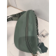 Sac banane en cuir vert canard "Francinel"