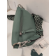 Sac banane en cuir vert canard "Francinel"